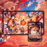 One Piece Official Playmat & Card Set Flame-Flame Fruit Coliseum Edition + Ace OP16-001 Promo | Japanese Edition