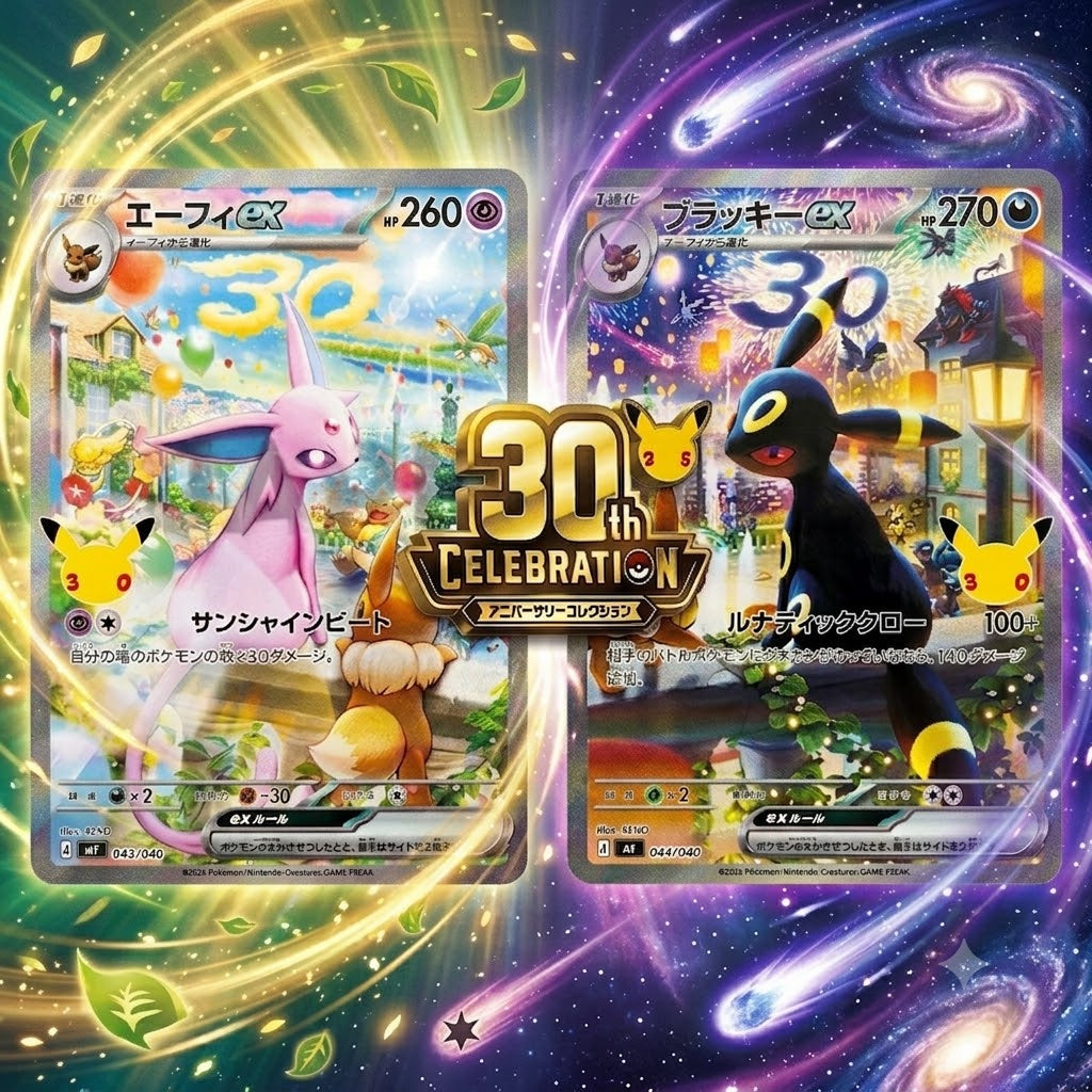 Pokémon 30th Celebration Premium Deck Set Espeon & Umbreon: A Premium Anniversary Product Built Around Two Eeveelution Icons