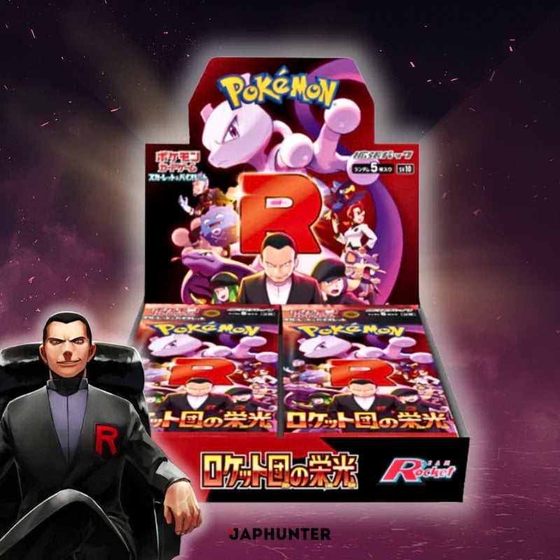Pokémon Glory of Team Rocket SV10 Japanese Booster Box Display