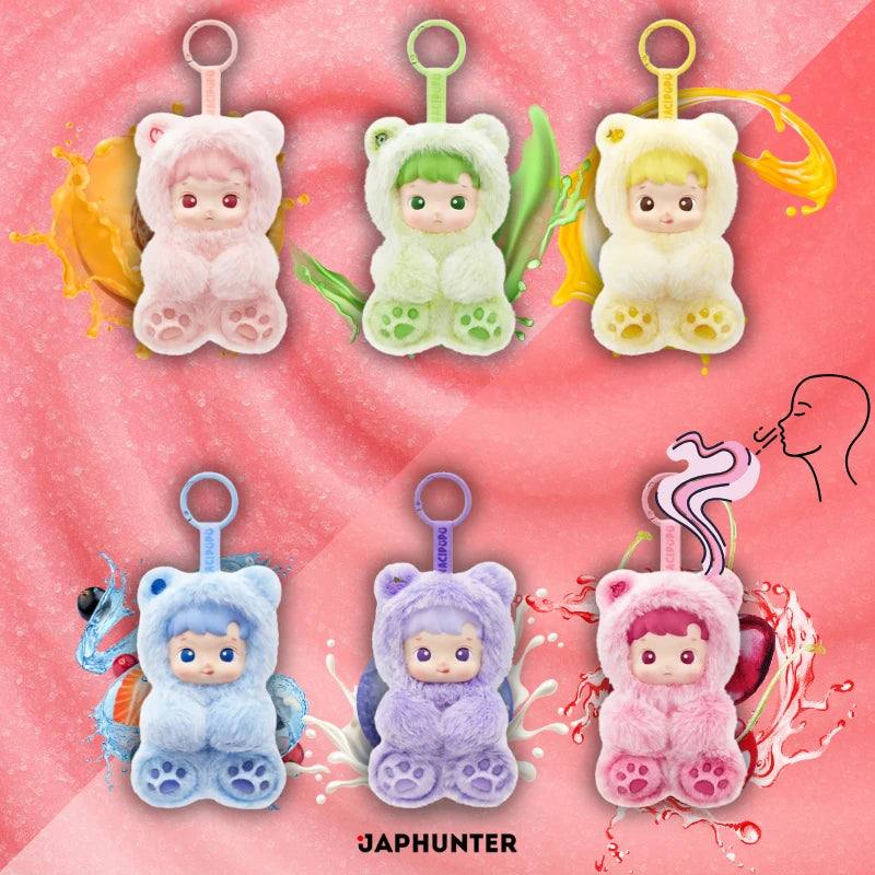 Haci Pupu Gummy Bear Blind Box – Fruity Scented Plush Keychain Toy (Official Edition)