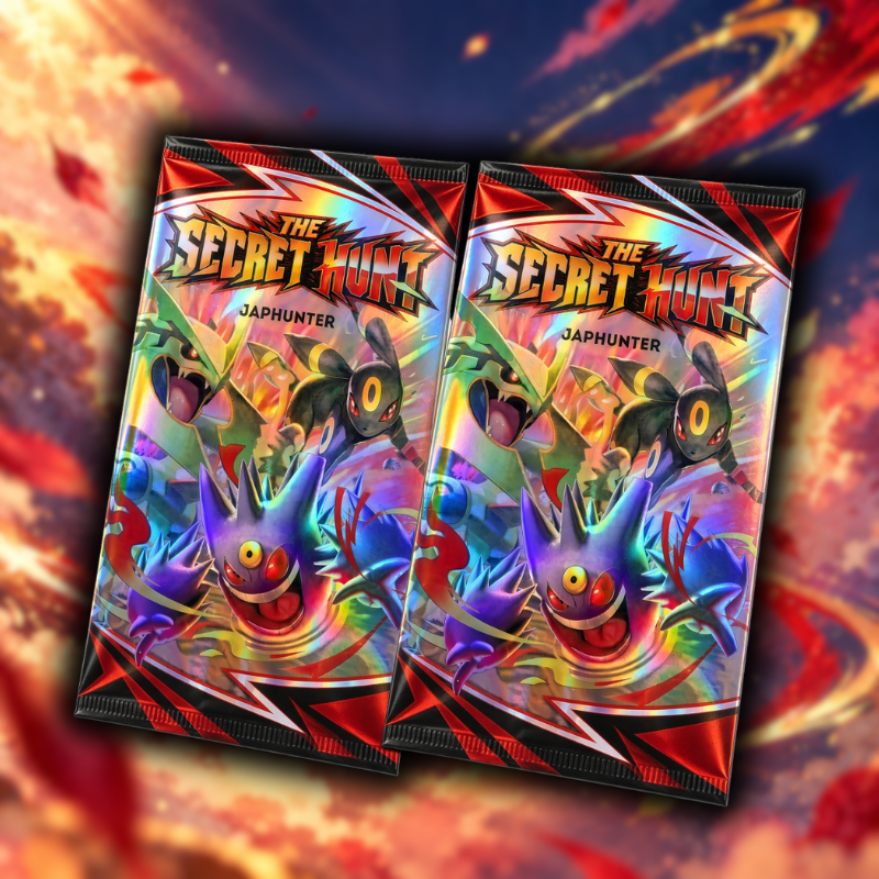 The Secret Hunt Booster | Japanischer Pokémon Mystery-Booster | 50 % Chance auf SR oder SAR