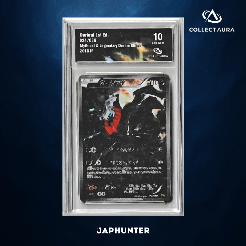 Darkrai 1st Edition 024/036 – Mythical & Legendary Dream Shine (2016 JP) – CollectAura Graded 10 (Gem Mint)
