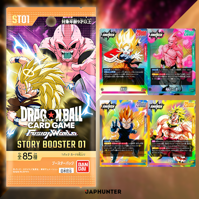 Dragon Ball Fusion World Story Booster 01 (ST01) Boîte de boosters Display | Édition Japonaise