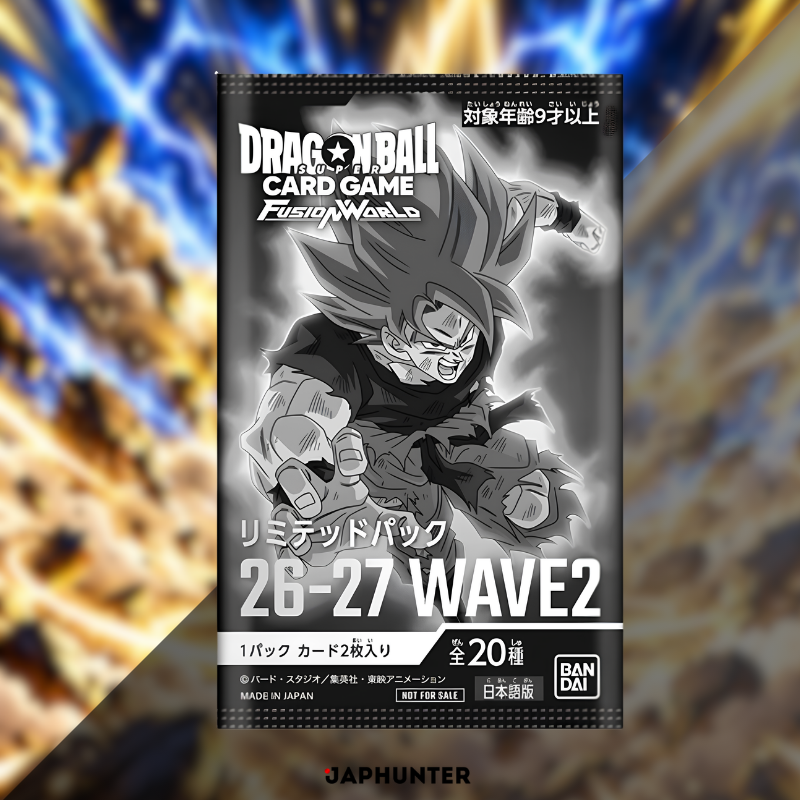 Dragon Ball Fusion World – Limited Pack 26-27 WAVE 2 | 20 Karten zum Sammeln | Japanische Edition