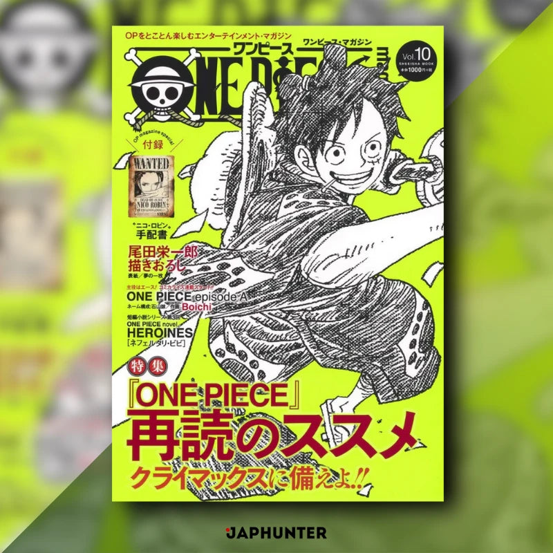 One Piece Magazine Vol. 10 (JP) – Japanese Collectible Manga Mook with Exclusive Nico Robin WANTED Poster