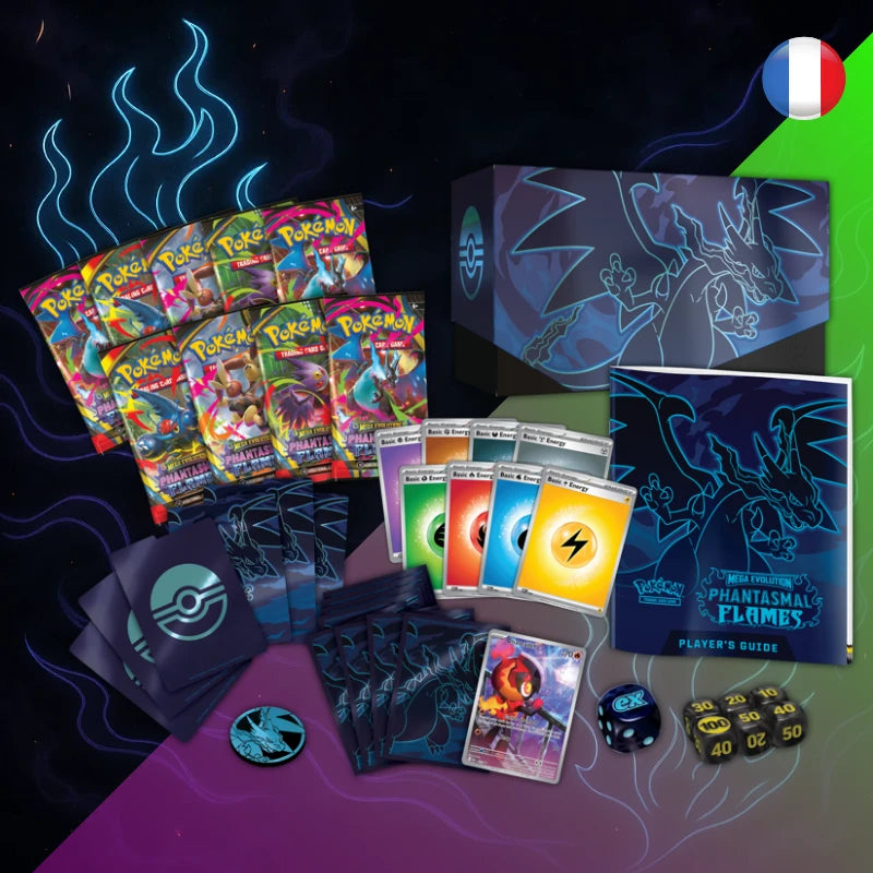 Pokémon ETB Elite Trainer Box – Mega Evolution: Phantasmal Flames ME02 (FR)