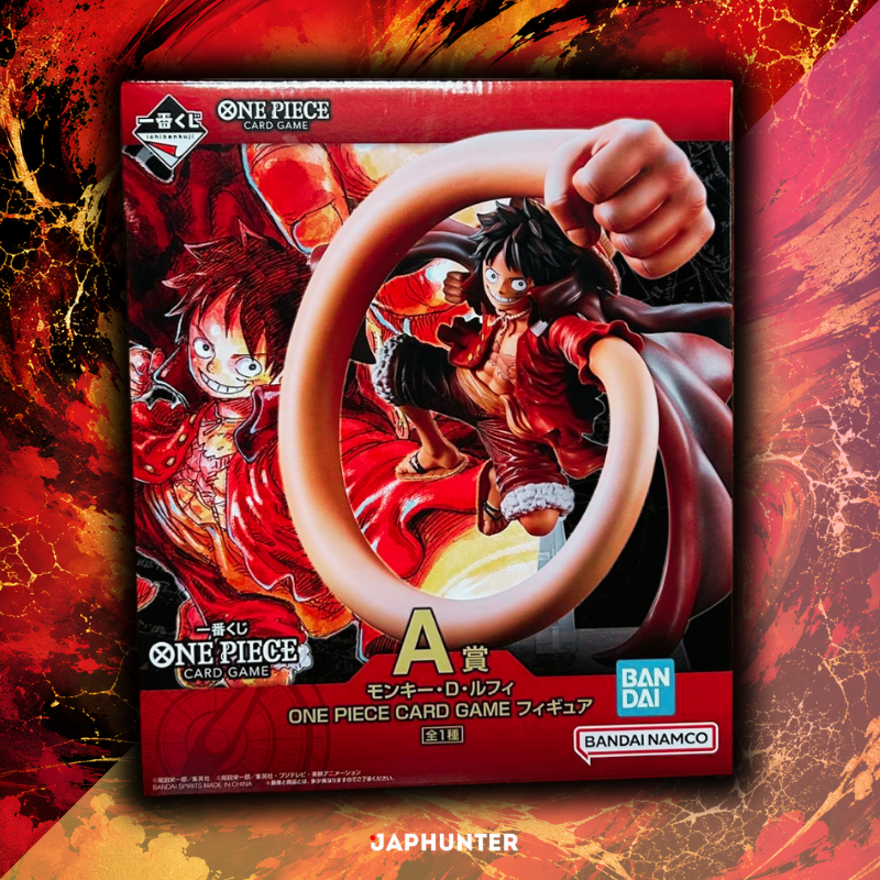 Figurine One Piece Ichiban Kuji Monkey D. Luffy + Carte promo scellée | Édition japonaise