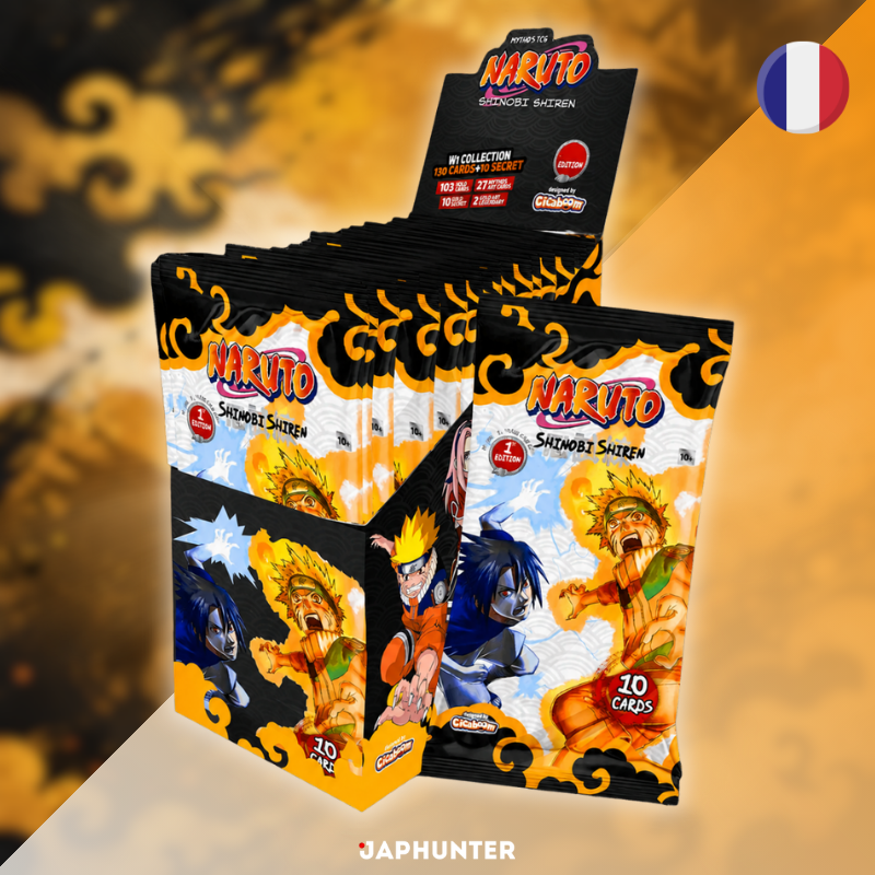 Naruto Mythos TCG – Set 2: Shinobi Shiren 1st Edition Booster Box Display | 24 Packs