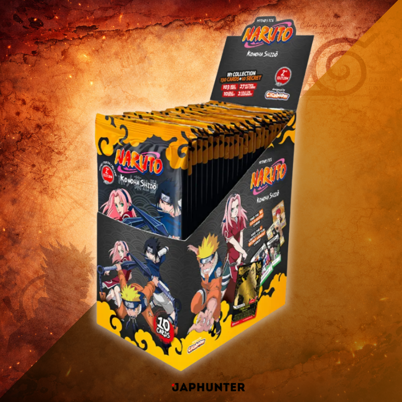 Naruto Mythos TCG – Erstes Set: Konoha Shidō 2nd Edition Booster Box Display | 24 Packs