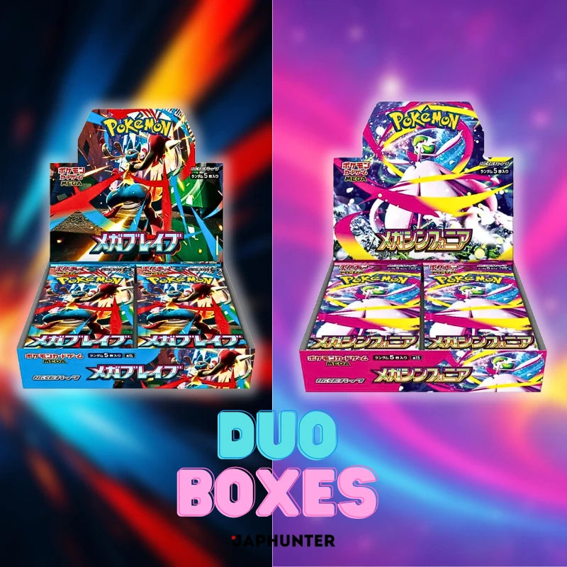 Pokémon Mega Brave + Mega Symphonia Duo Booster Box Display Japanisch