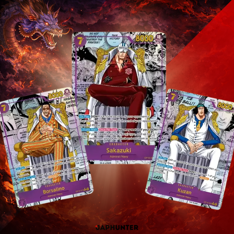 One Piece OP-16 The Time of the Battle Japanese Booster Box Display