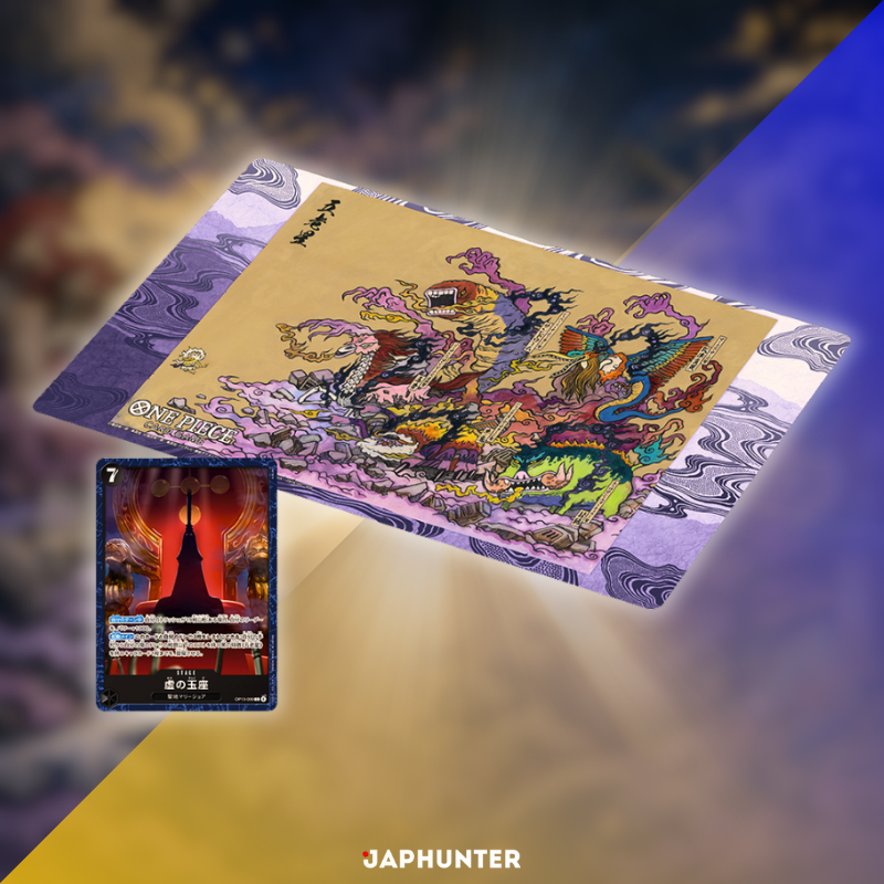 One Piece BASE SHOP Tapis de jeu limité Vol.2 Cinq Doyens + Carte Trône Vide | Édition Japonaise