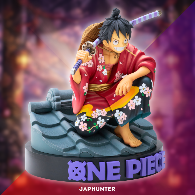 One Piece SUPER MASTER STARS DIORAMA Monkey D. Luffy -WANO Country- Figure | Japanese Edition