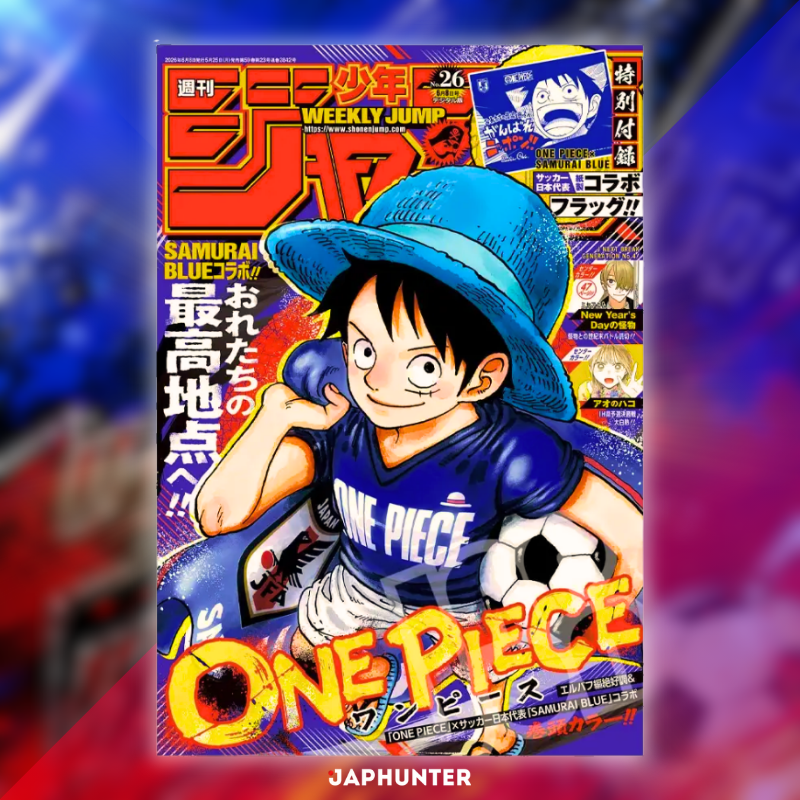 One Piece Weekly Shonen Jump Issue 26 2026 | Samurai Blue Luffy Cover | Japanese Magazine