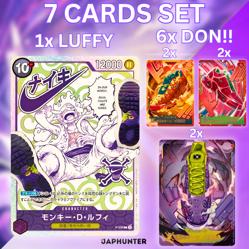 One Piece x Nike Collab Edition Premium Card Collection | 34-Card Set | Japanese Edition
