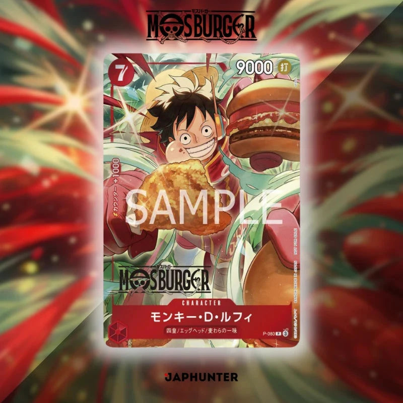 One Piece MOS BURGER x Monkey D. Luffy (Promo exclusive Japon)