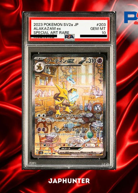 PSA 10 Alakazam ex SAR #203/165 – Pokémon 151 SV2a Japanese
