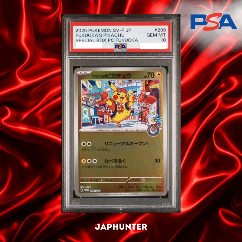 PSA 10 Fukuoka's Pikachu #289/SV-P – Pokémon Center Fukuoka Japanese Promo