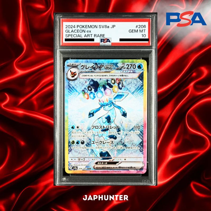 PSA 10 Glaceon ex SAR #206/187 – Terastal Festival ex Japanese SV8a