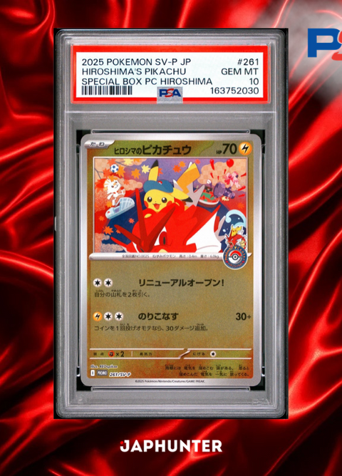 PSA 10 Hiroshima's Pikachu #261/SV-P – Pokémon Center Hiroshima Japanese Promo