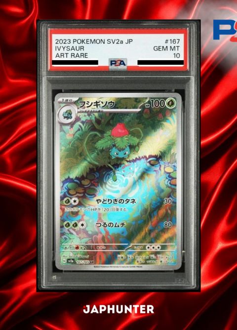 PSA 10 Ivysaur AR #167/165 – Pokémon Card 151 Japanese SV2a