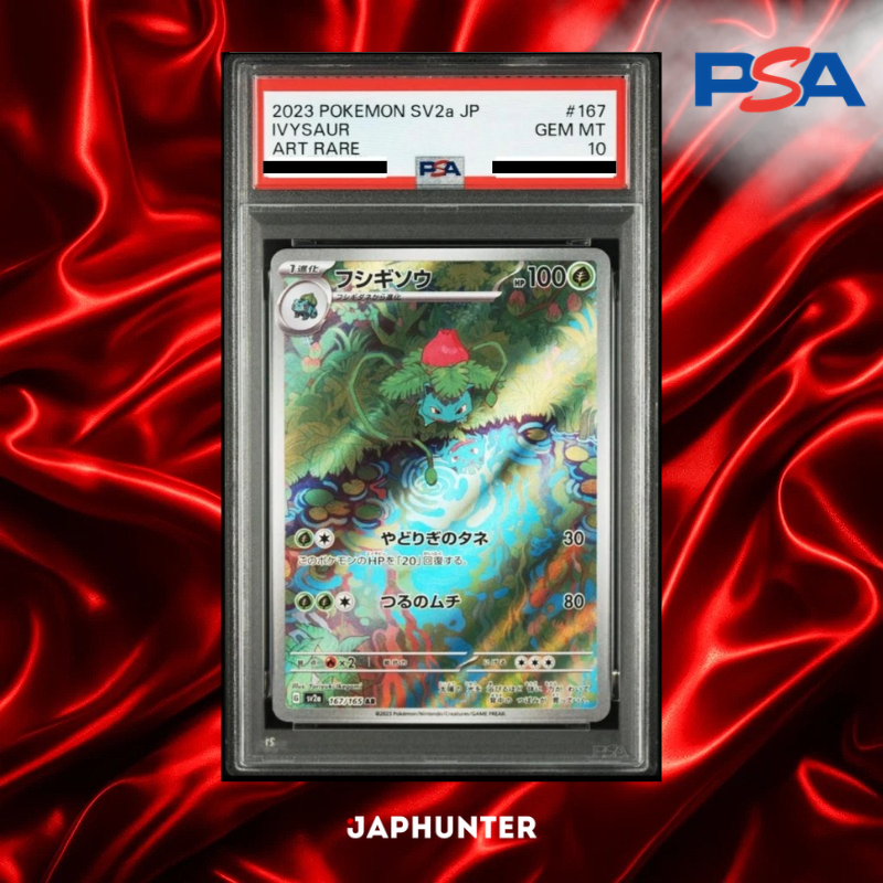 PSA 10 Ivysaur AR #167/165 – Pokémon Card 151 Japanese SV2a