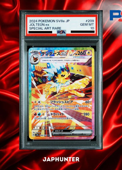 PSA 10 Jolteon ex SAR #209/187 – Terastal Festival ex Japanese SV8a