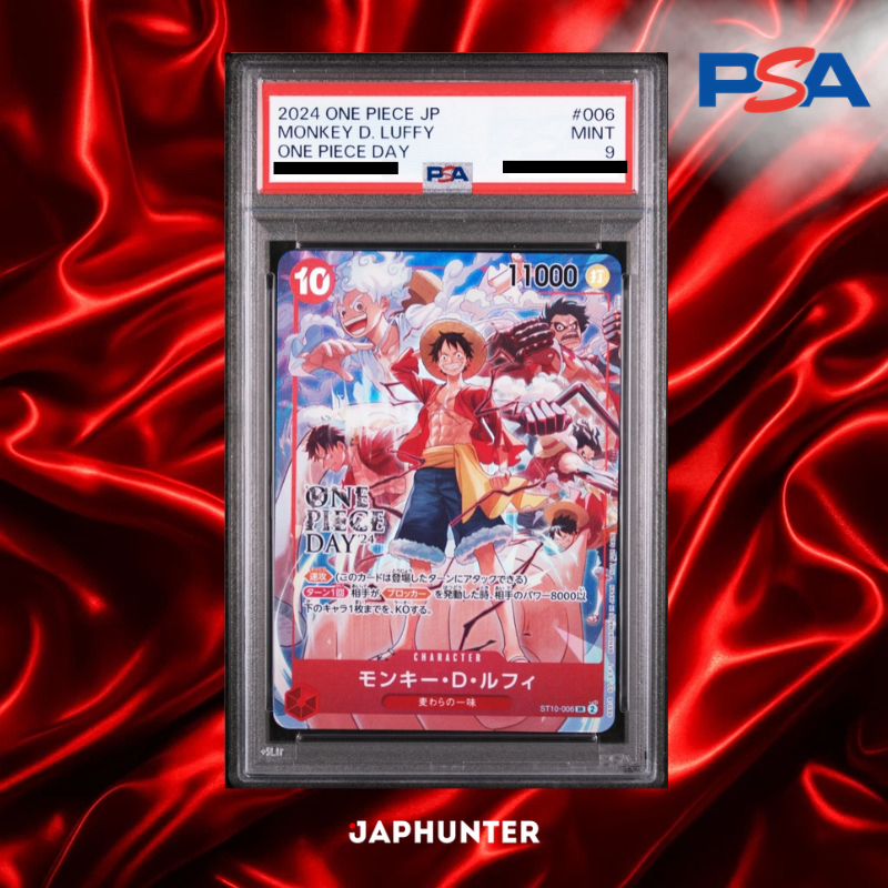 PSA 9 Monkey D. Luffy SR ST10-006 – ONE PIECE DAY '24 Promo Japonaise