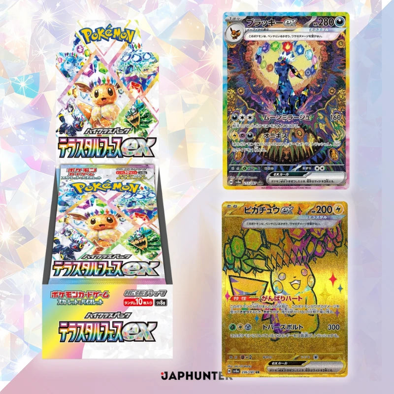 Pokémon Terastal Festival sv8a japonais Booster Box Display
