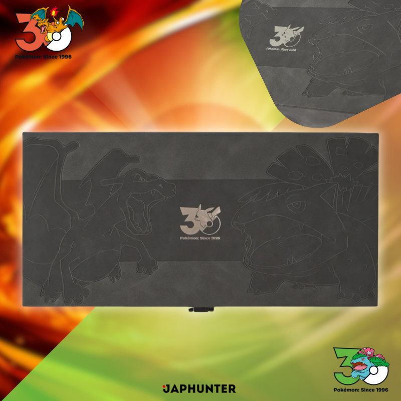 Pokémon Coffret Collector 30e anniversaire (Starters de Kanto + Orbes Cristal) et jeux numériques Vert Feuille et Rouge Feu