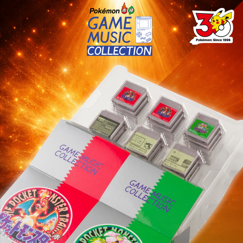 Pokémon Rouge et Vert - Collection de Musiques de Jeu avec Lecteur Style Game Boy (JPN)