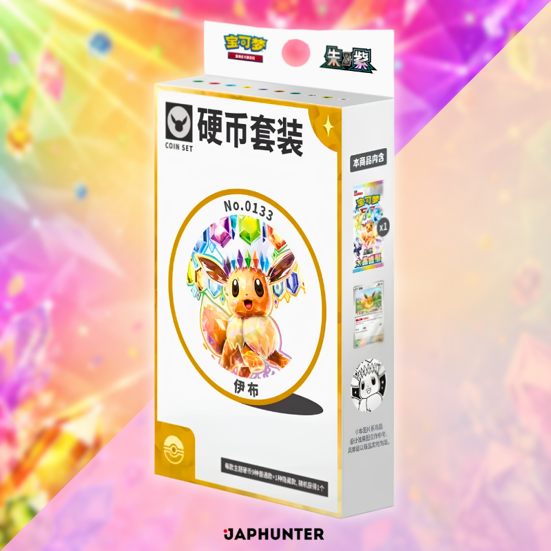 Pokémon Écarlate et Violet Ensemble de Pièces Évoli Nº0133 | Édition Chinois simplifié
