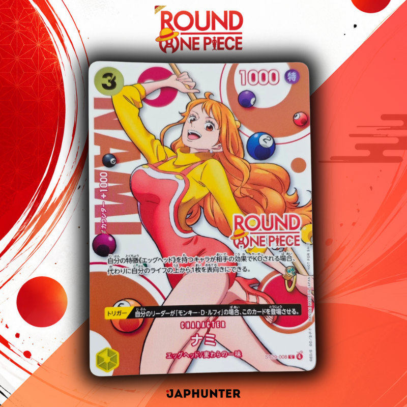 Carte promotionnelle ONE PIECE Card Game ROUND1 – Version japonaise