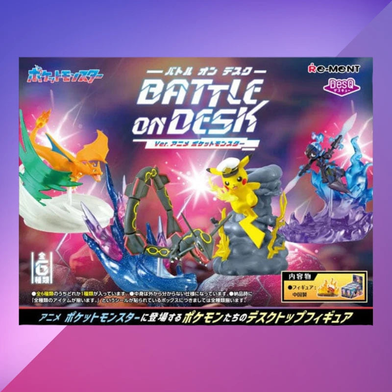 Pokémon Re-Ment Battle On Desk Ver. Anime – Official  Desktop Figures (1 Random)