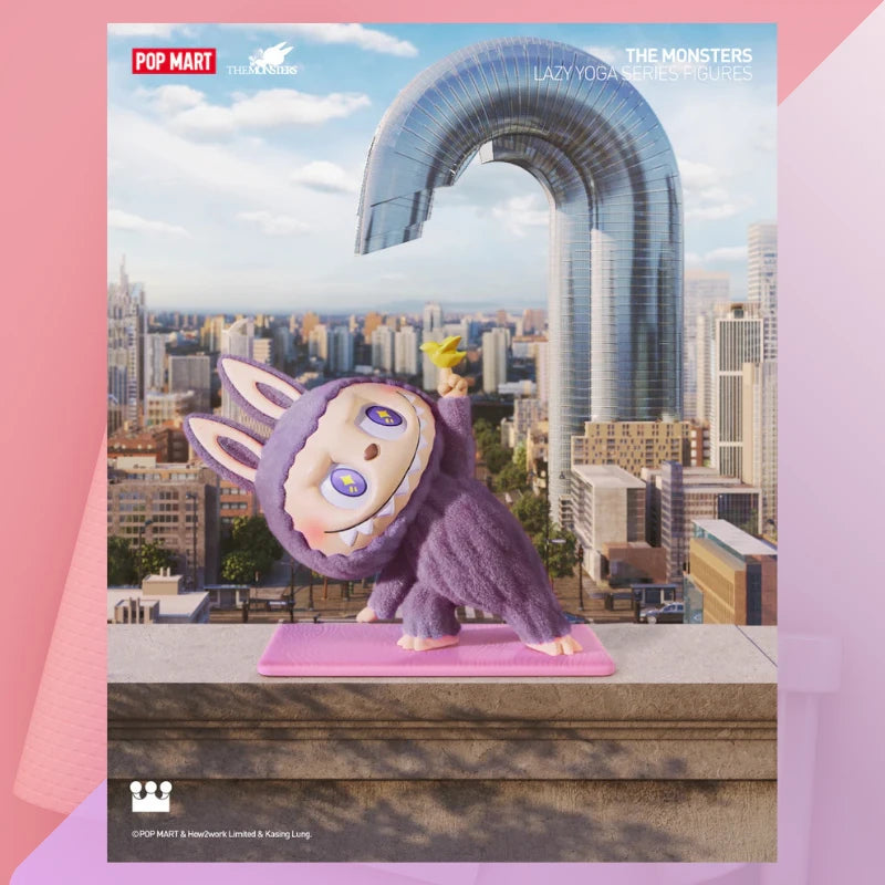 POP MART LABUBU Lazy Yoga Series – Pop Mart Blind Box (Official Product)