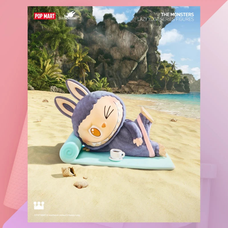 POP MART LABUBU Lazy Yoga Series – Pop Mart Blind Box (Official Product)