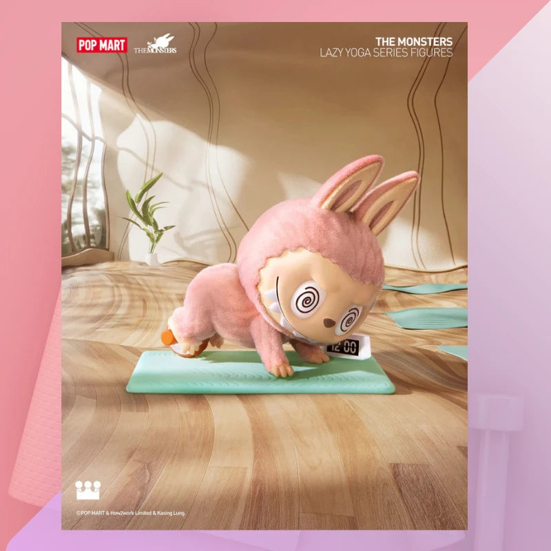 POP MART LABUBU Lazy Yoga Series – Pop Mart Blind Box (Official Product)