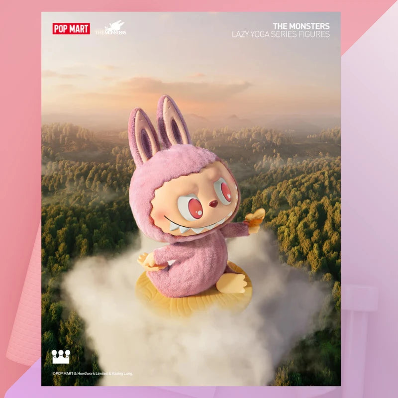 POP MART LABUBU Lazy Yoga Series – Pop Mart Blind Box (Official Product)