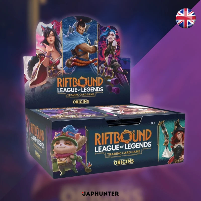 Riftbound : Jeu de cartes à collectionner League of Legends – Origines (ENG) | Boîte de boosters officielle du JCC