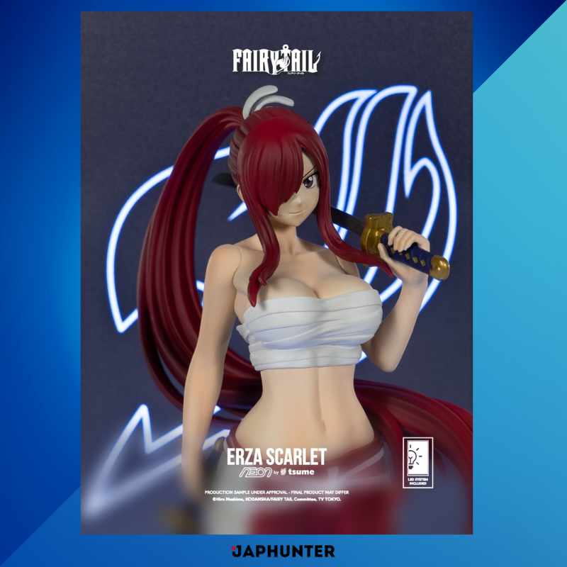 Erza Scarlet – NEON by Tsume Lighted Display Figure Set | Fairy Tail