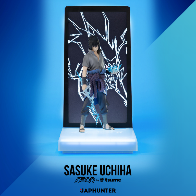 Sasuke Uchiha – NEON by Tsume beleuchtetes Display-Figuren-Set | Naruto Shippuden