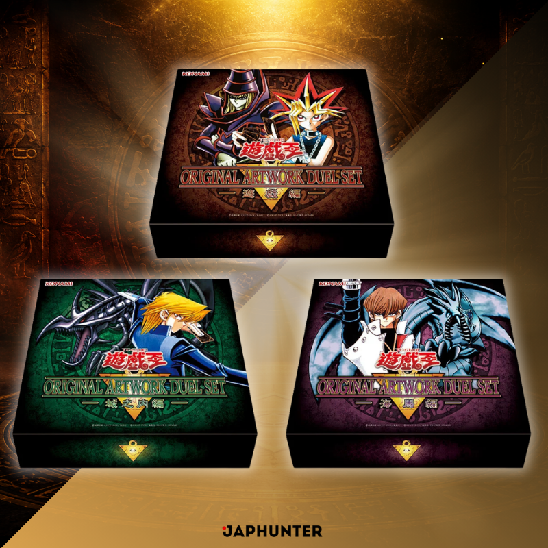 Yu-Gi-Oh! Original Artwork Duell Set | Yugi / Jonouchi / Kaiba | Japanische Ausgabe