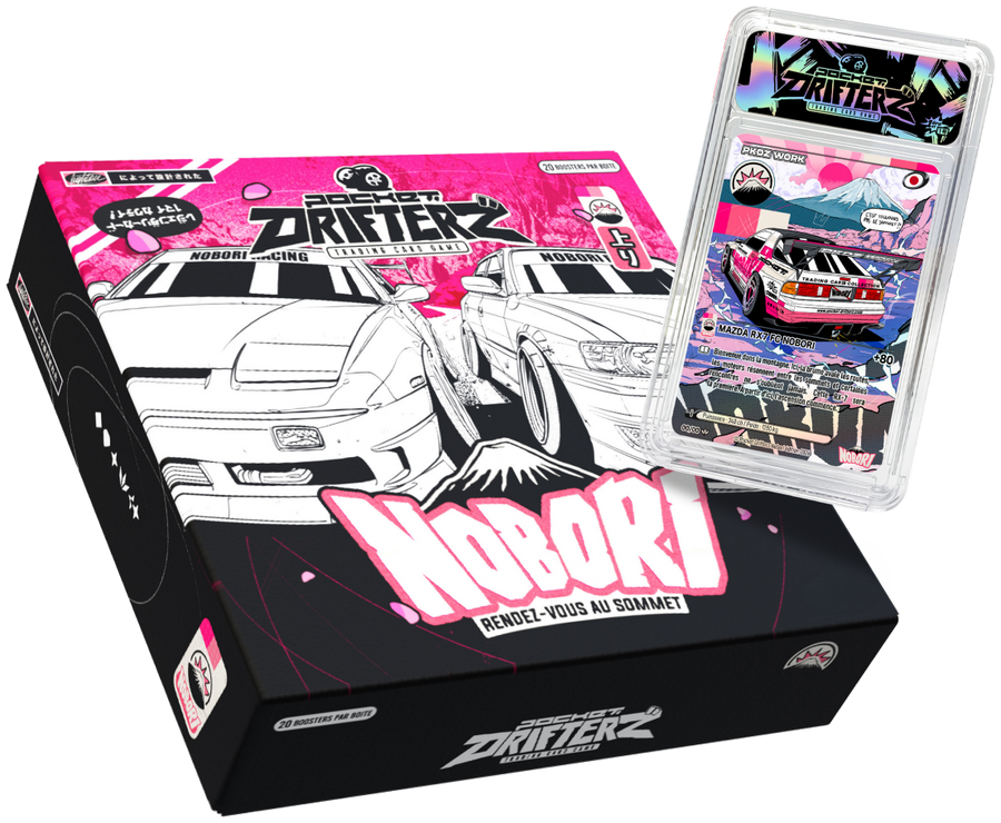 Pocket Drifterz NOBORI box of 20 boosters with the exclusive promo card