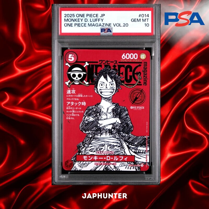PSA 10 Monkey D. Luffy ST21-014 – One Piece Magazine Vol.20 Promo Japonais