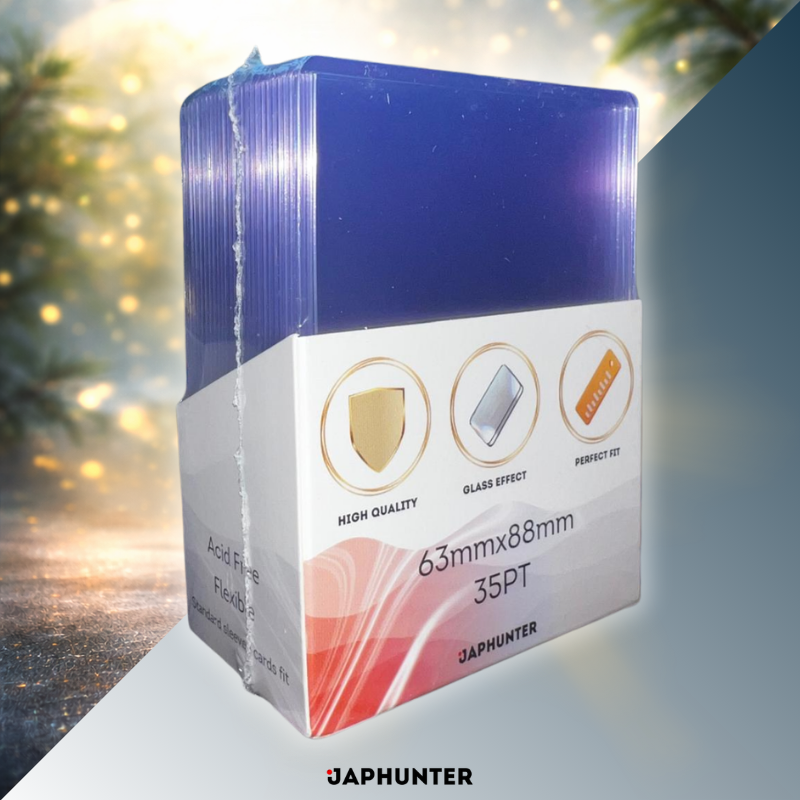 Toploader - 35PT (Lot de 25) | 63×88mm | Protection de Cartes Premium | Étuis Rigides Transparents