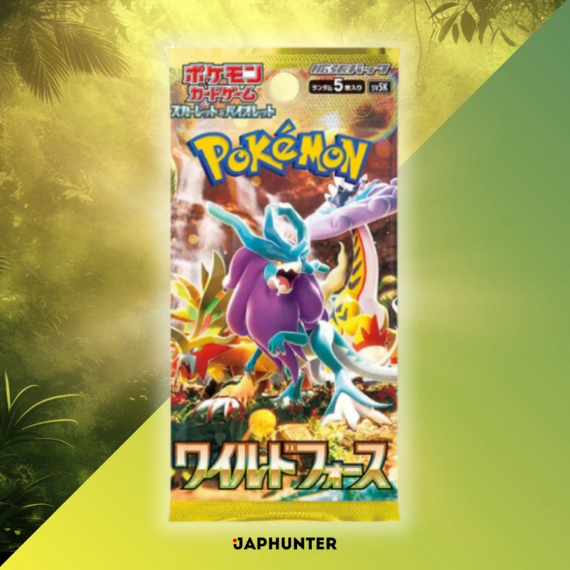 Pokémon Wild Force sv5K Japanese Booster Box Display